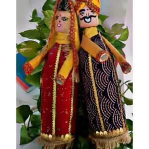 RAJSTHANI COUPLE PUPPET SET"S