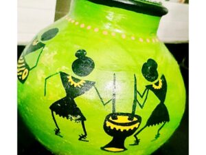DANCING FIGURES TRADITIONAL POT