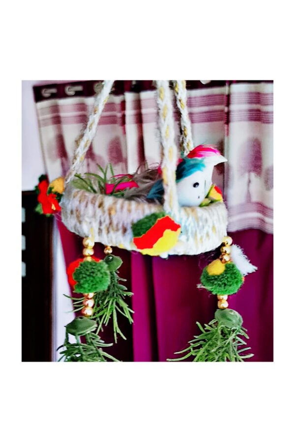 CHIRPING CHARM - HANGING BIRDS BASKET - Image 2